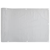 Grauer Balkon-Sichtschutz 700x75 cm aus PVC