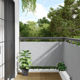 Grauer Balkon-Sichtschutz 700x75 cm aus PVC