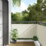 White balcony privacy screen 300x75 cm PVC