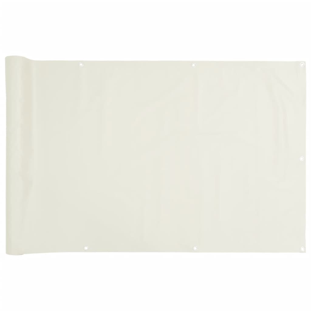 Écran d'intimité de balcon blanc 700x75 cm PVC