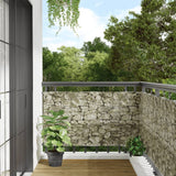 Écran d'intimité de balcon aspect pierre 400x75 cm PVC