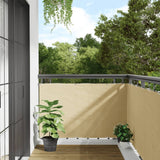 Écran d'intimité de balcon crème 400x90 cm PVC