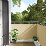 Écran d'intimité de balcon crème 500x90 cm PVC