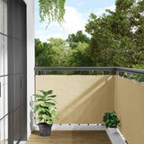 Écran d'intimité de balcon crème 600x90 cm PVC