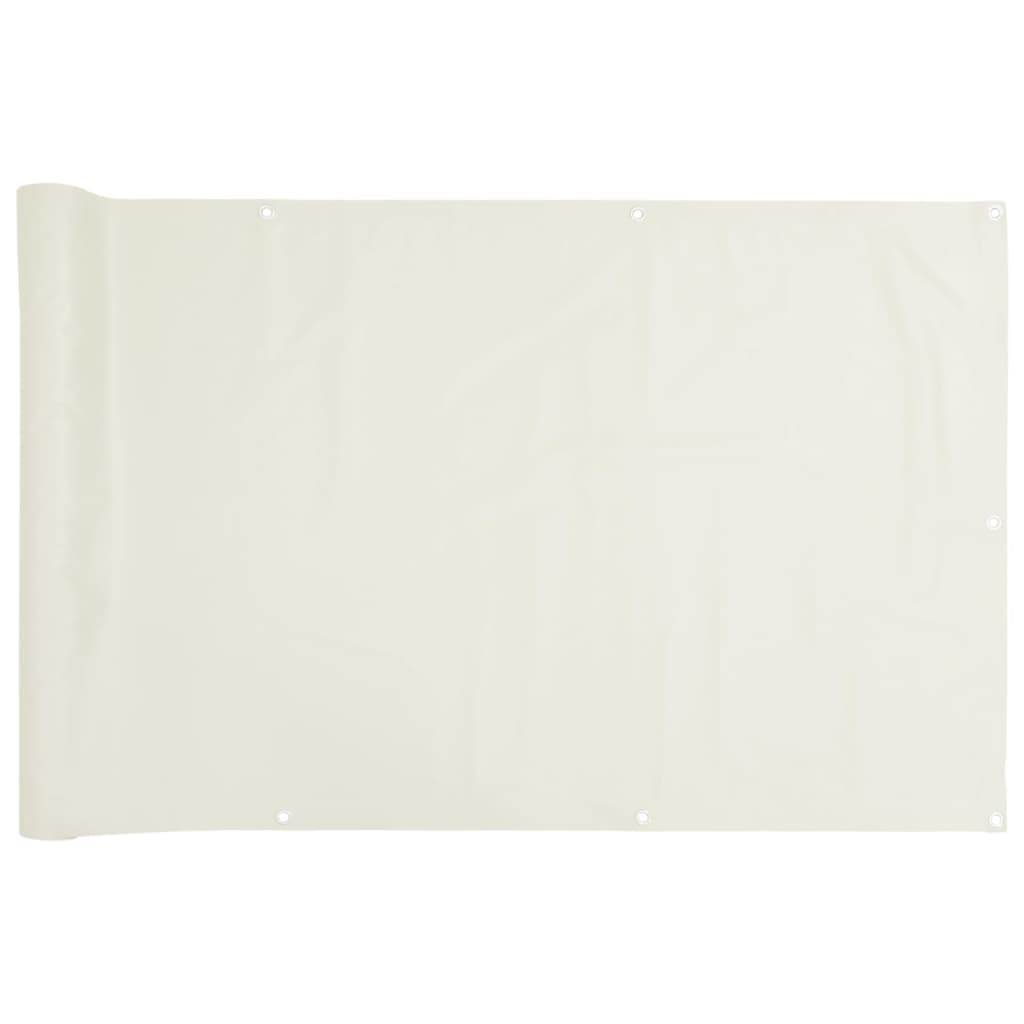 Écran d'intimité de balcon blanc 300x90 cm PVC