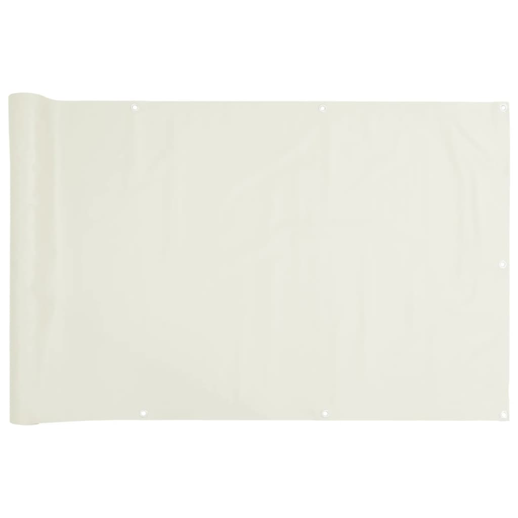 Écran d'intimité de balcon blanc 700x90 cm PVC