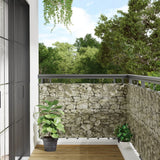 Écran d'intimité de balcon aspect pierre 300x90 cm PVC