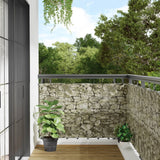 Écran d'intimité de balcon aspect pierre 700x90 cm PVC