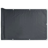 Écran d'intimité de balcon anthracite 1000x120 cm PVC