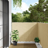 Cream balcony privacy screen 1000x120 cm PVC