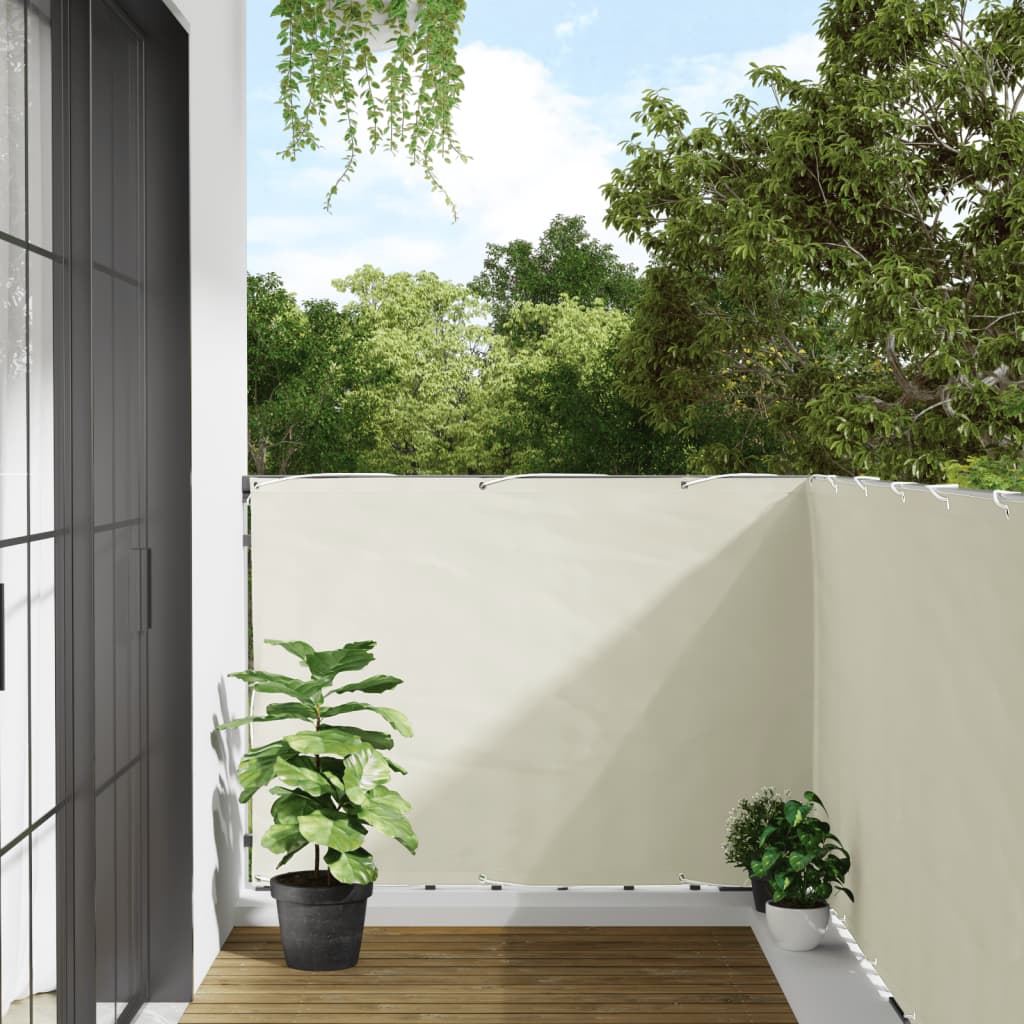 Écran d'intimité de balcon blanc 400x120 cm PVC