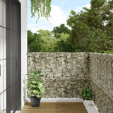 Écran d'intimité de balcon aspect pierre 500x120 cm PVC