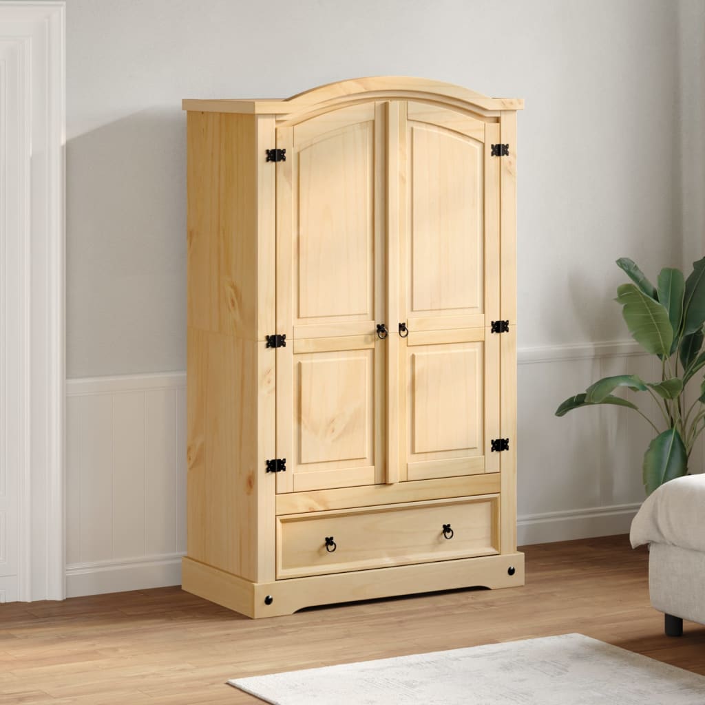 Garde-robe Corona 101x52x170 cm bois de pin massif