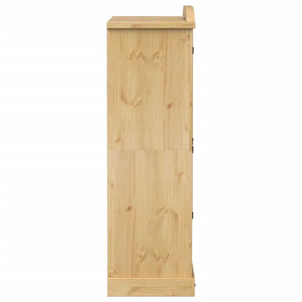 Corona wardrobe 151.5x52x170 cm solid pine wood