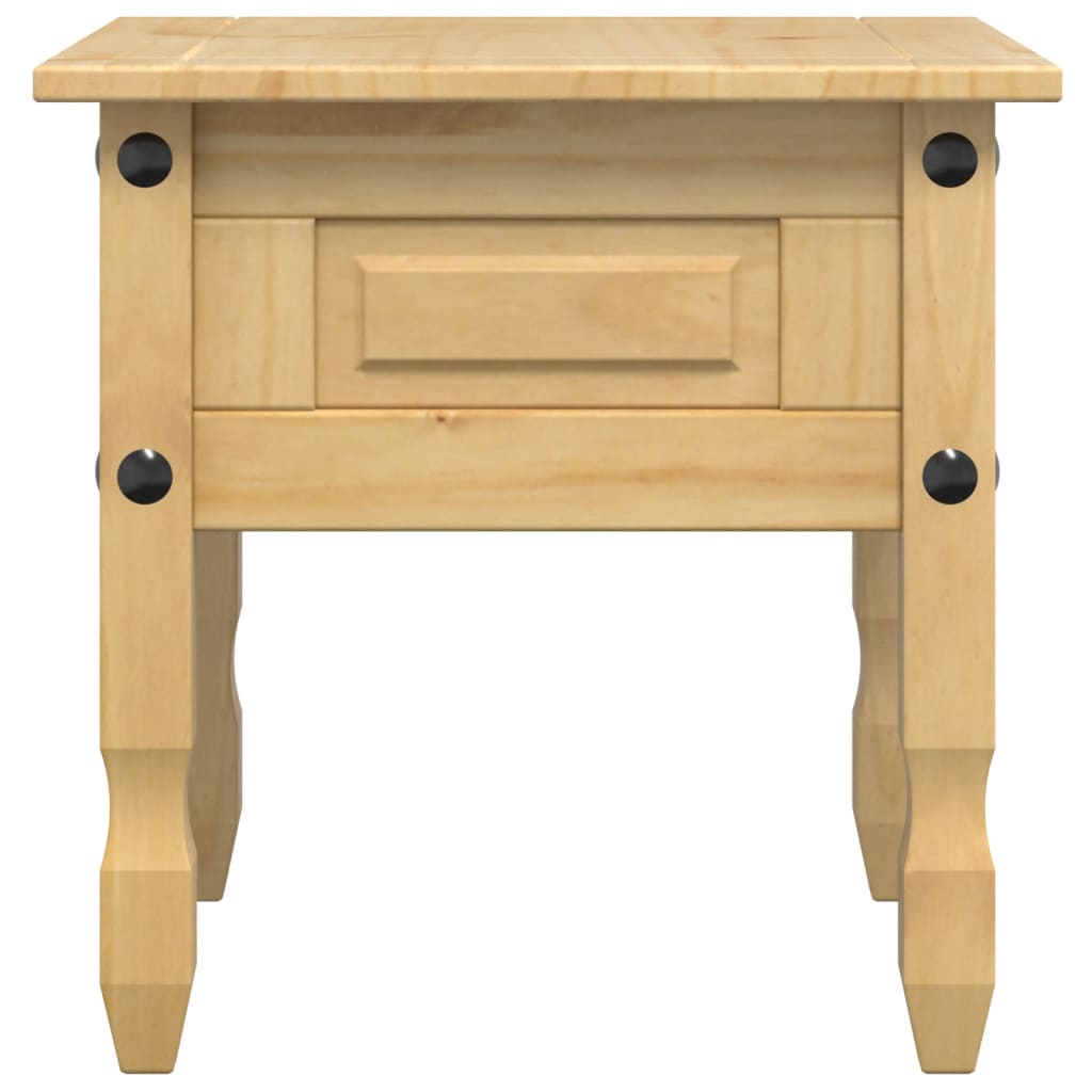 Table d'appoint Corona 50x50x50 cm bois de pin massif