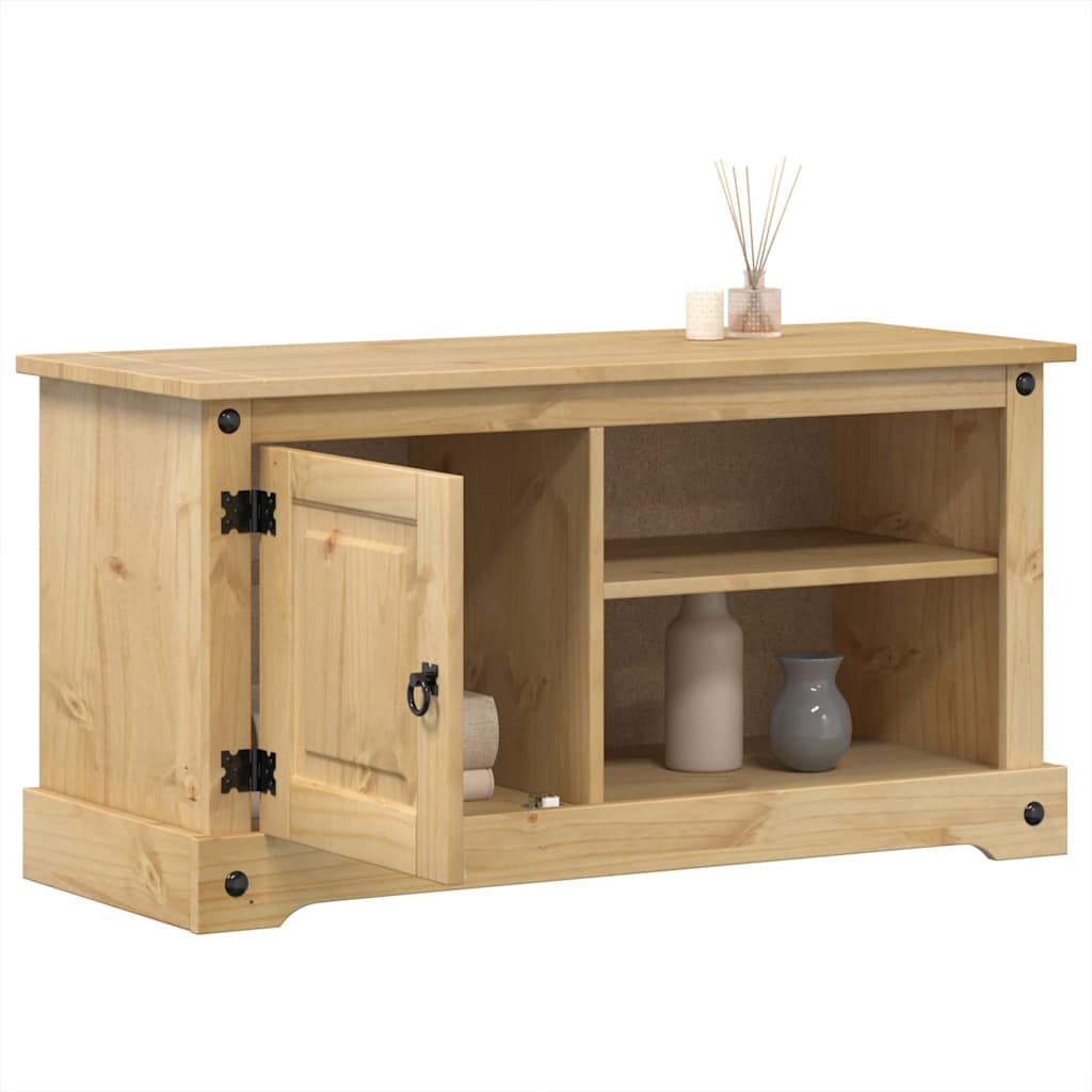 Meuble TV Corona 100x40x52 cm bois de pin massif