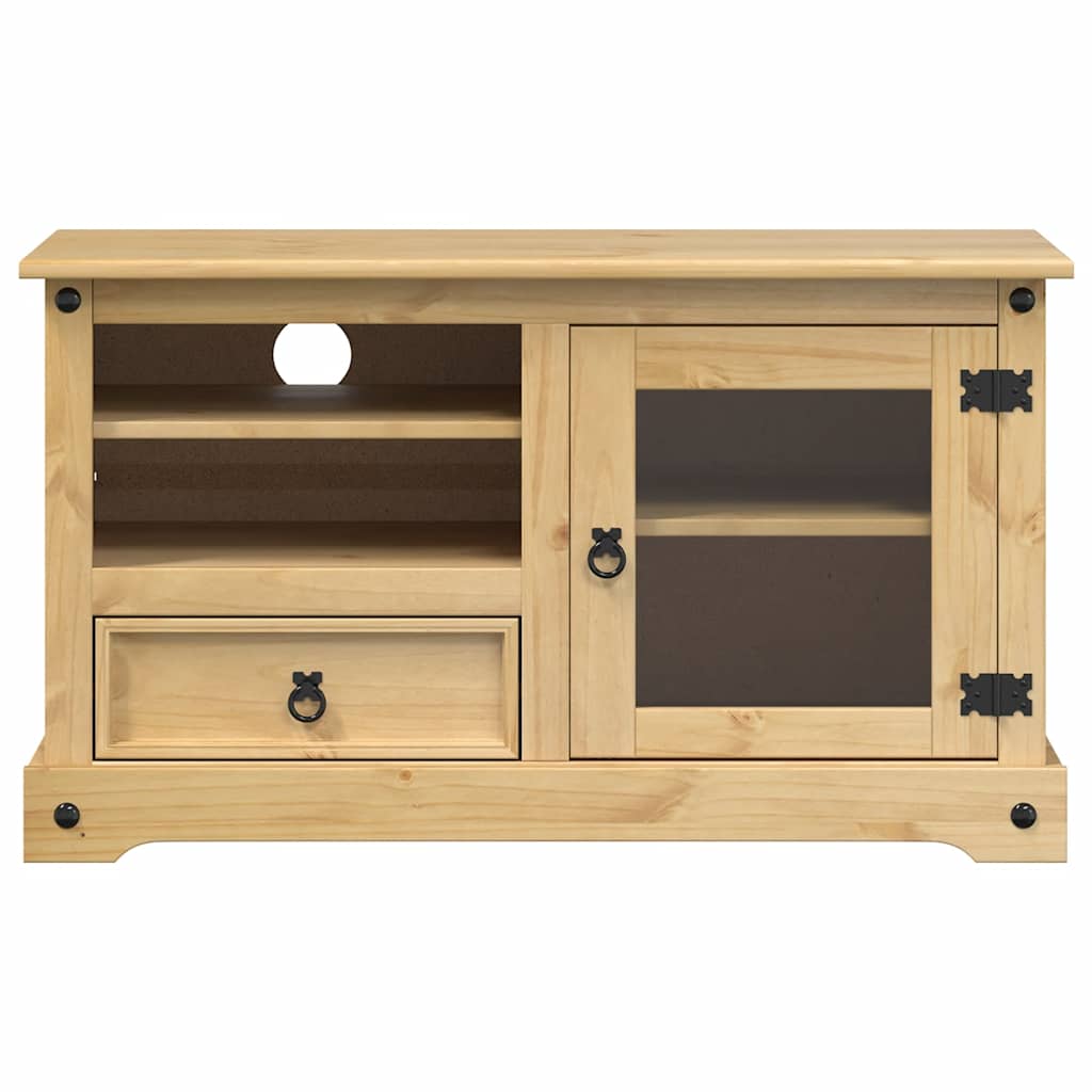 Meuble TV Corona 100x45x58 cm bois de pin massif