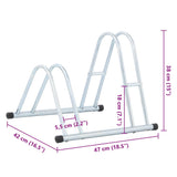 Support de vélo au sol autoportant pour 2 vélos acier galvanisé