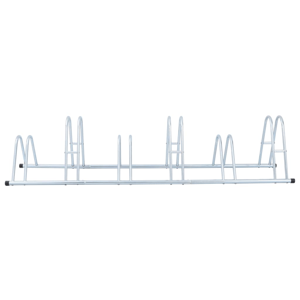 Support de vélo au sol autoportant pour 6 vélos acier galvanisé