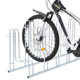 Support de vélo au sol autoportant pour 6 vélos acier galvanisé