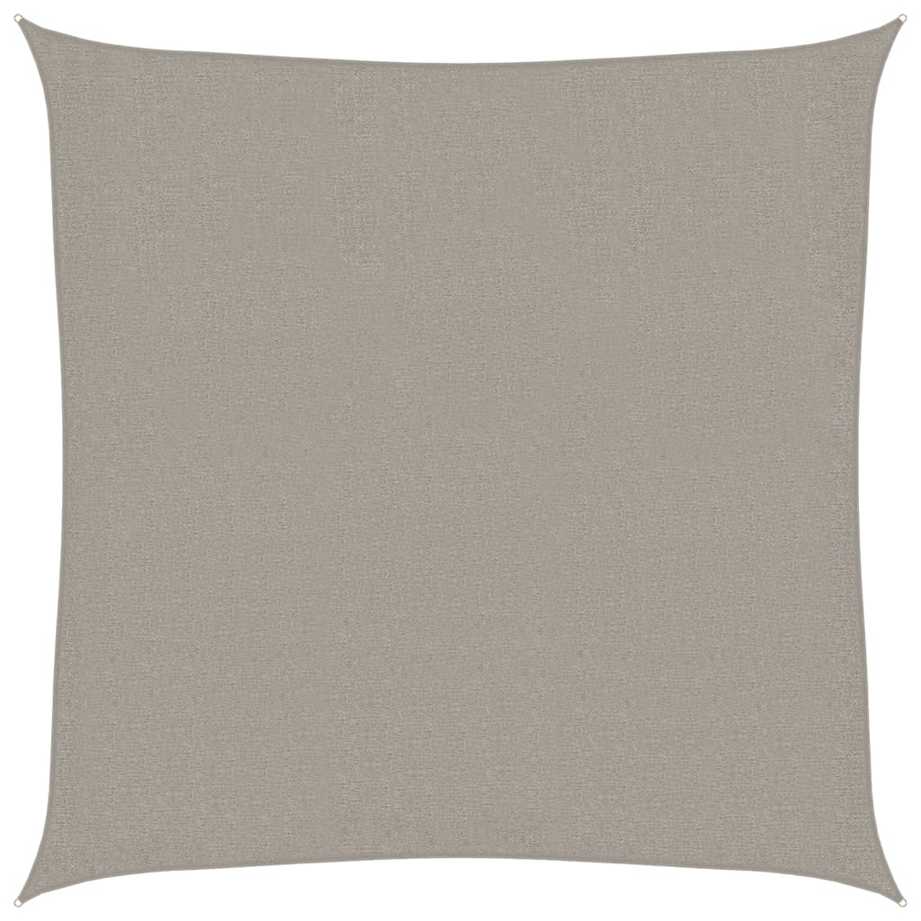 Voile d'ombrage 160 g/m² carré gris clair 2x2 m PEHD