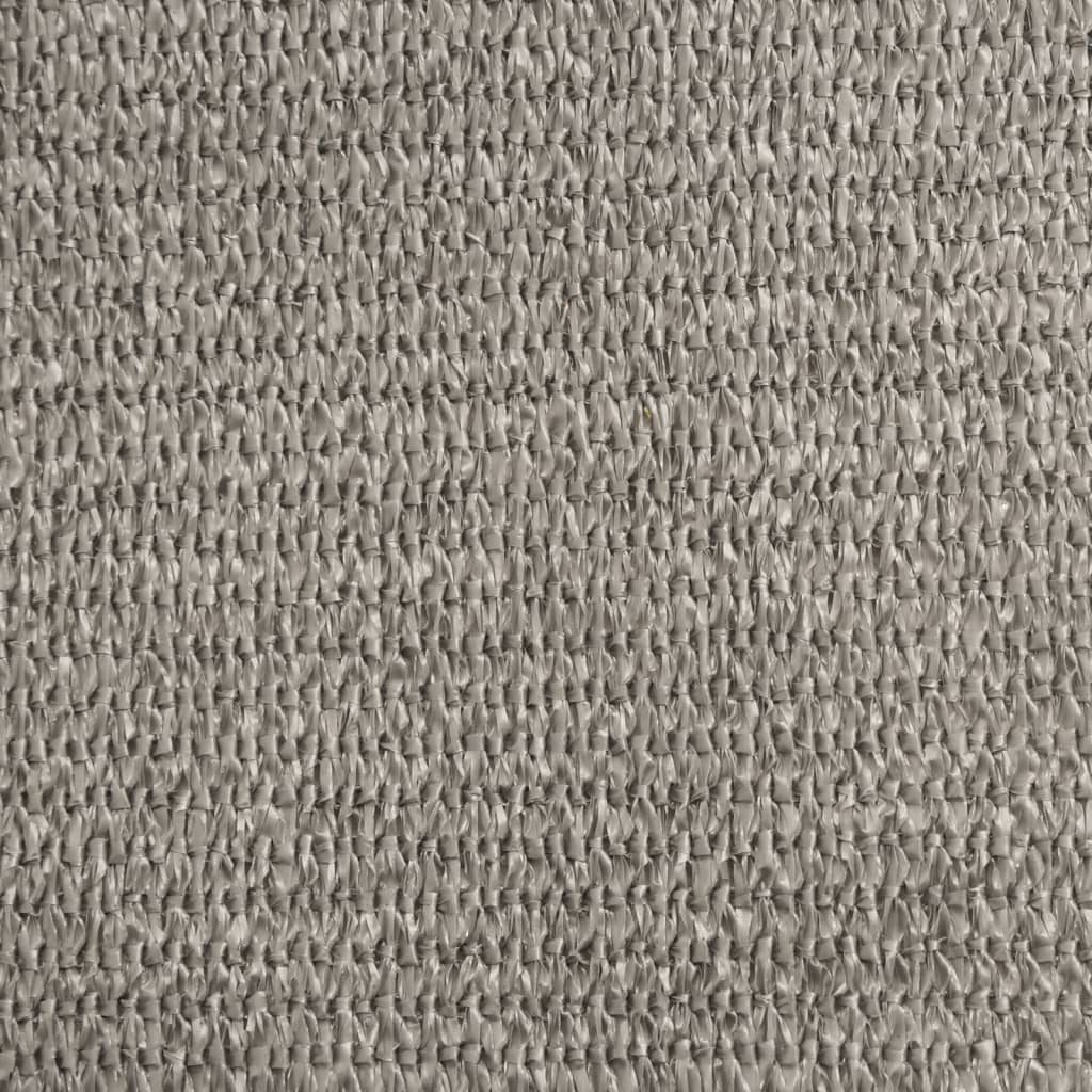 Voile d'ombrage 160 g/m² carré gris clair 4,5x4,5 m PEHD