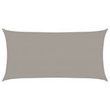 Voile d'ombrage 160 g/m² rectangulaire gris clair 2x3,5 m PEHD