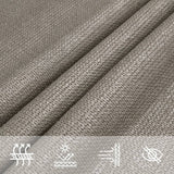 Voile d'ombrage 160 g/m² rectangulaire gris clair 2x3,5 m PEHD