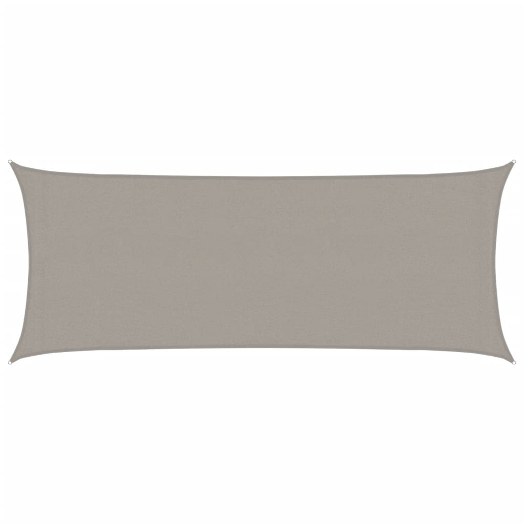 Voile d'ombrage 160 g/m² rectangulaire gris clair 2x4,5 m PEHD