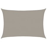 Voile d'ombrage 160 g/m² rectangulaire gris clair 2,5x3,5m PEHD