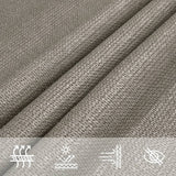 Voile d'ombrage 160 g/m² rectangulaire gris clair 2,5x3,5m PEHD