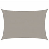 Voile d'ombrage 160 g/m² rectangulaire gris clair 3x4,5 m PEHD