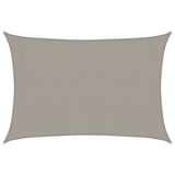 Voile d'ombrage 160 g/m² rectangulaire gris clair 3x5 m PEHD