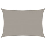 Voile d'ombrage 160 g/m² rectangulaire gris clair 3,5x4,5m PEHD