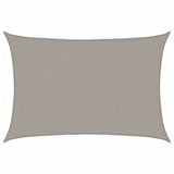 Voile d'ombrage 160 g/m² rectangulaire gris clair 5x7 m PEHD