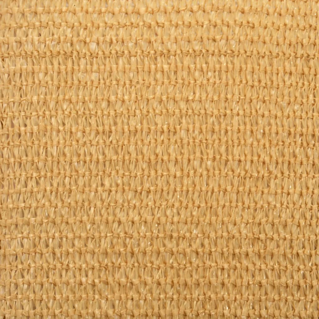 Voile d'ombrage 160 g/m² rectangulaire sable 2x4,5 m PEHD