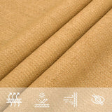 Voile d'ombrage 160 g/m² rectangulaire sable 2x5 m PEHD