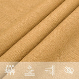 Voile d'ombrage 160 g/m² rectangulaire sable 2,5x3,5m PEHD