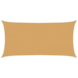 Voile d'ombrage 160 g/m² rectangulaire sable 2,5x5 m PEHD