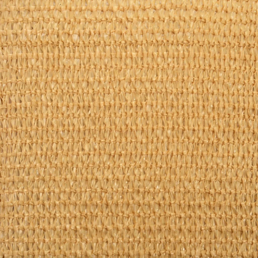 Voile d'ombrage 160g/m² rectangulaire sable 3,5x4,5 m PEHD