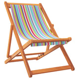 Chaises de plage pliables lot de 2 multicolore tissu