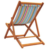 Chaises de plage pliables lot de 2 multicolore tissu