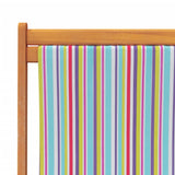 Chaises de plage pliables lot de 2 multicolore tissu