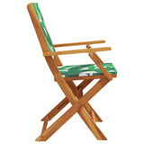 Chaises de jardin pliantes lot de 8 vert tissu et bois massif