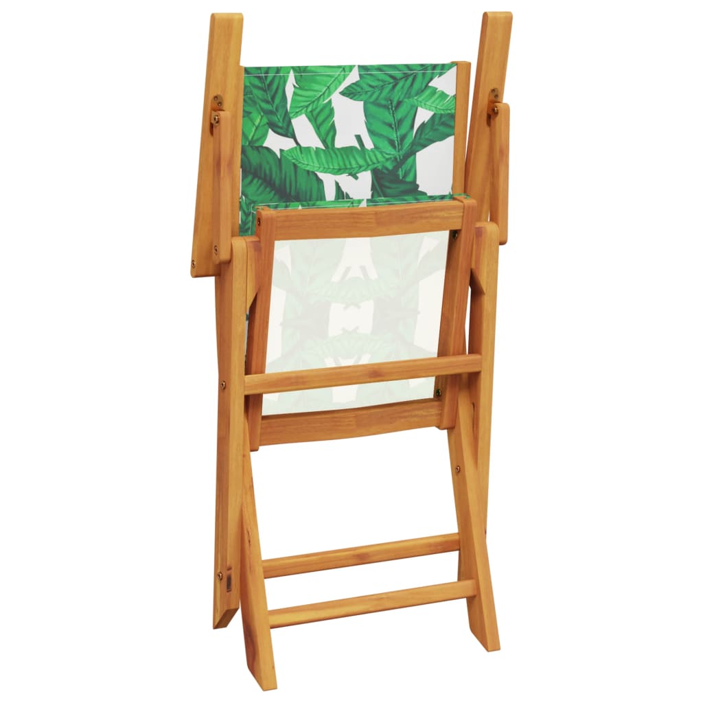 Chaises de jardin pliantes lot de 8 vert tissu et bois massif