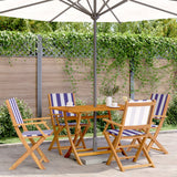 Chaises de jardin pliantes lot de 4 tissu et bois massif