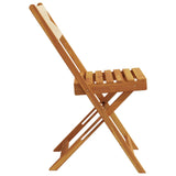 Chaises de jardin pliantes lot de 4 beige bois d'acacia massif