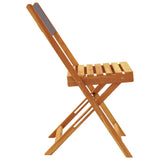 Chaises de jardin pliantes lot de 8 tissu et bois massif