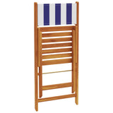 Chaises de jardin pliantes lot de 4 tissu et bois massif