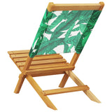 Chaises de jardin pliantes lot de 6 vert tissu et bois massif